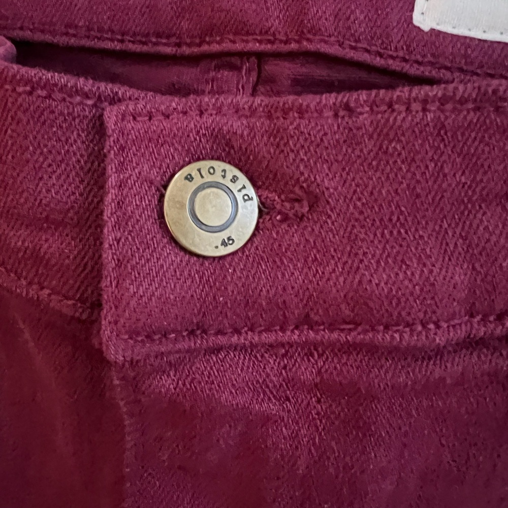 Pistols Skinny Burgundy Jeans - Picture 8 of 13